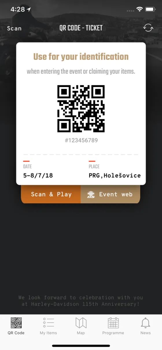 iOS application development for Harley-Davidson 115th Anniversary Prague